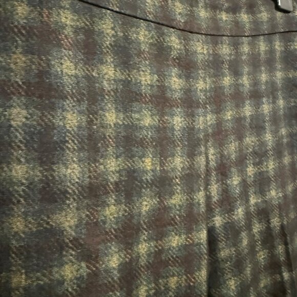 Avenue Montaigne Leo Cropped Flare Plaid Pants‎ Size 6 - Picture 2 of 8